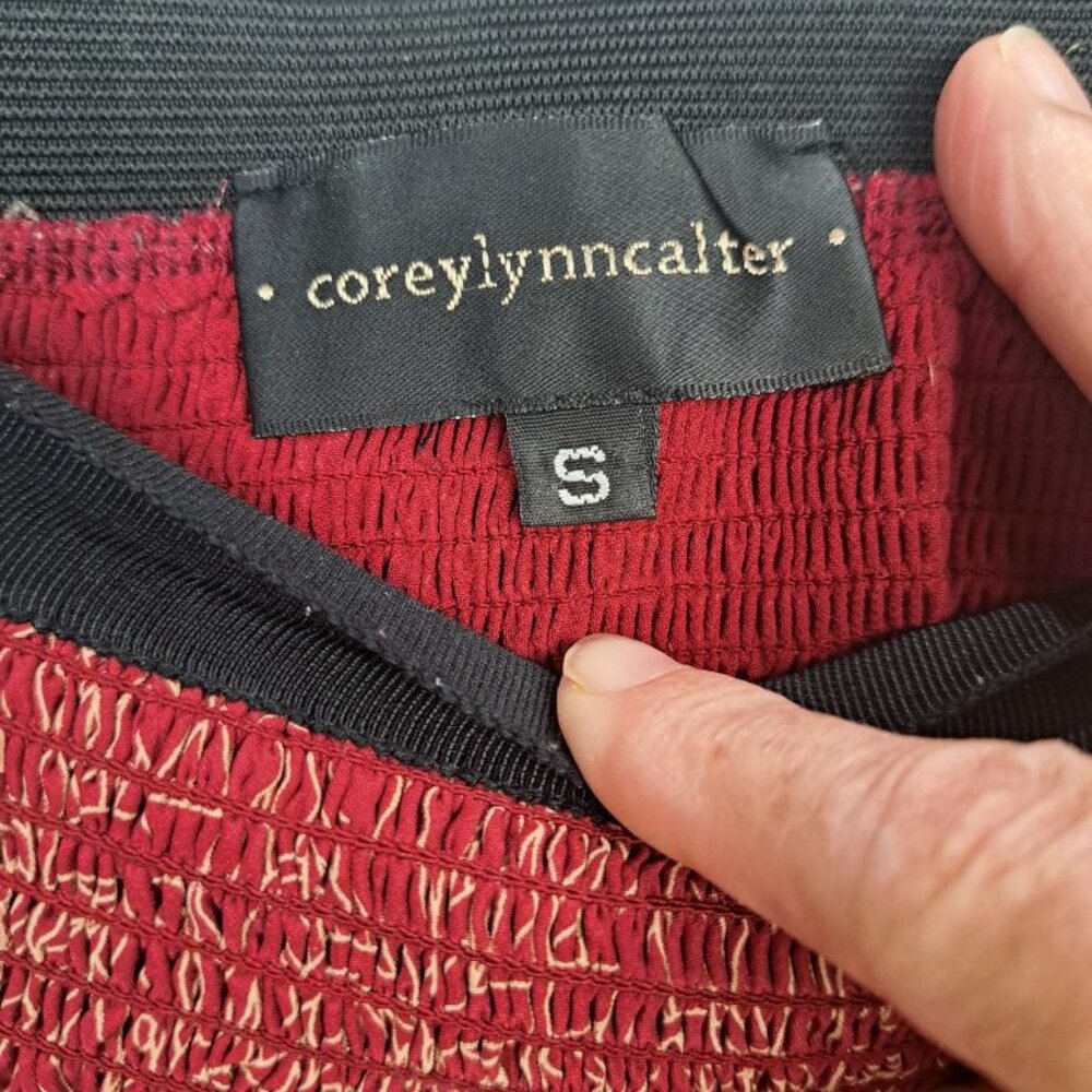 Corey Lynn Calter Wooded Hideaway Silk Skirt Size S - Picture 6 of 7
